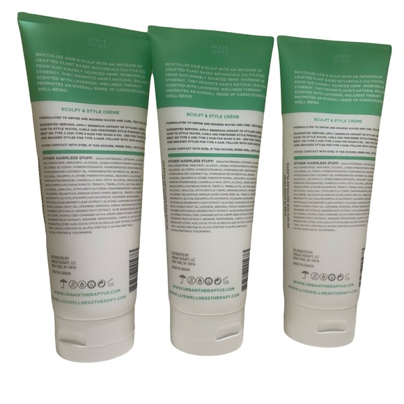 Lot Of 3 Twisted Sista Wellness + Therapy Sculpt + Style Creme 7.5 Fl.oz - NEW - Picture 2 of 2